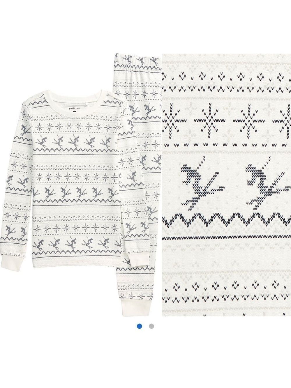 Kids' Alpine Fair Isle Fitted
Two-Piece Paiamas